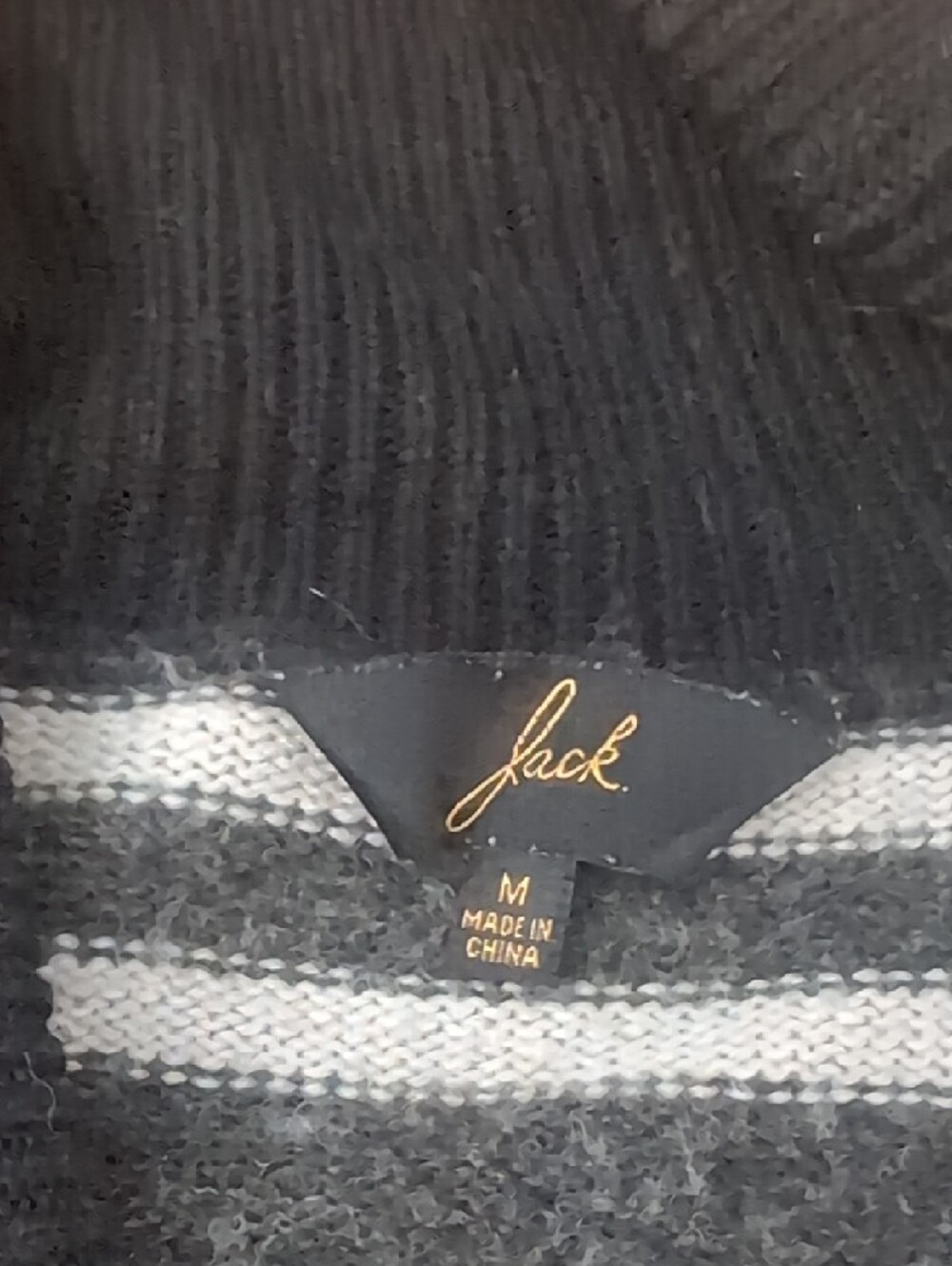 Jack Black and Gray Shawl Collar Geometric Cardigan - Picture 2 of 2